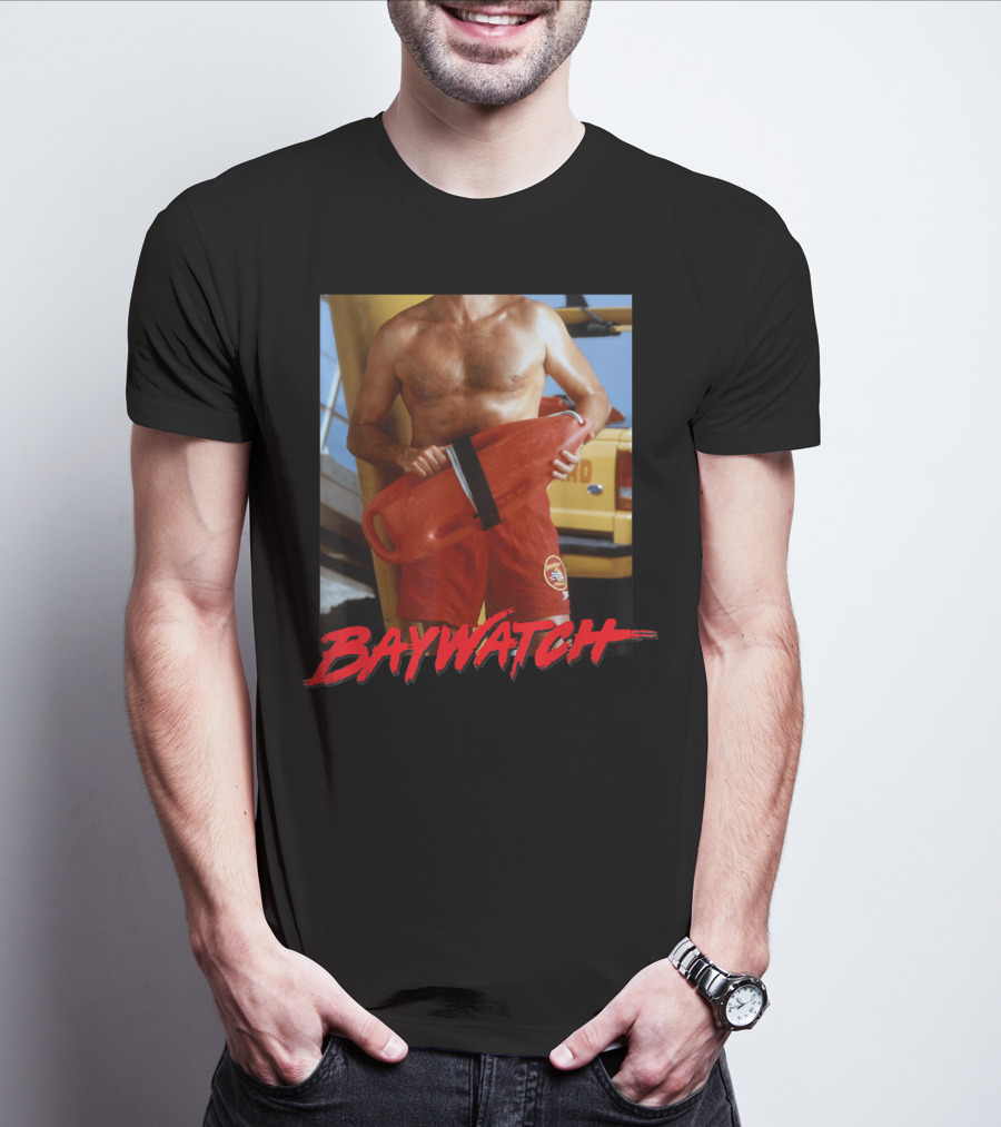 Baywatch I'm Mitch Lifeguard Image T-Shirt