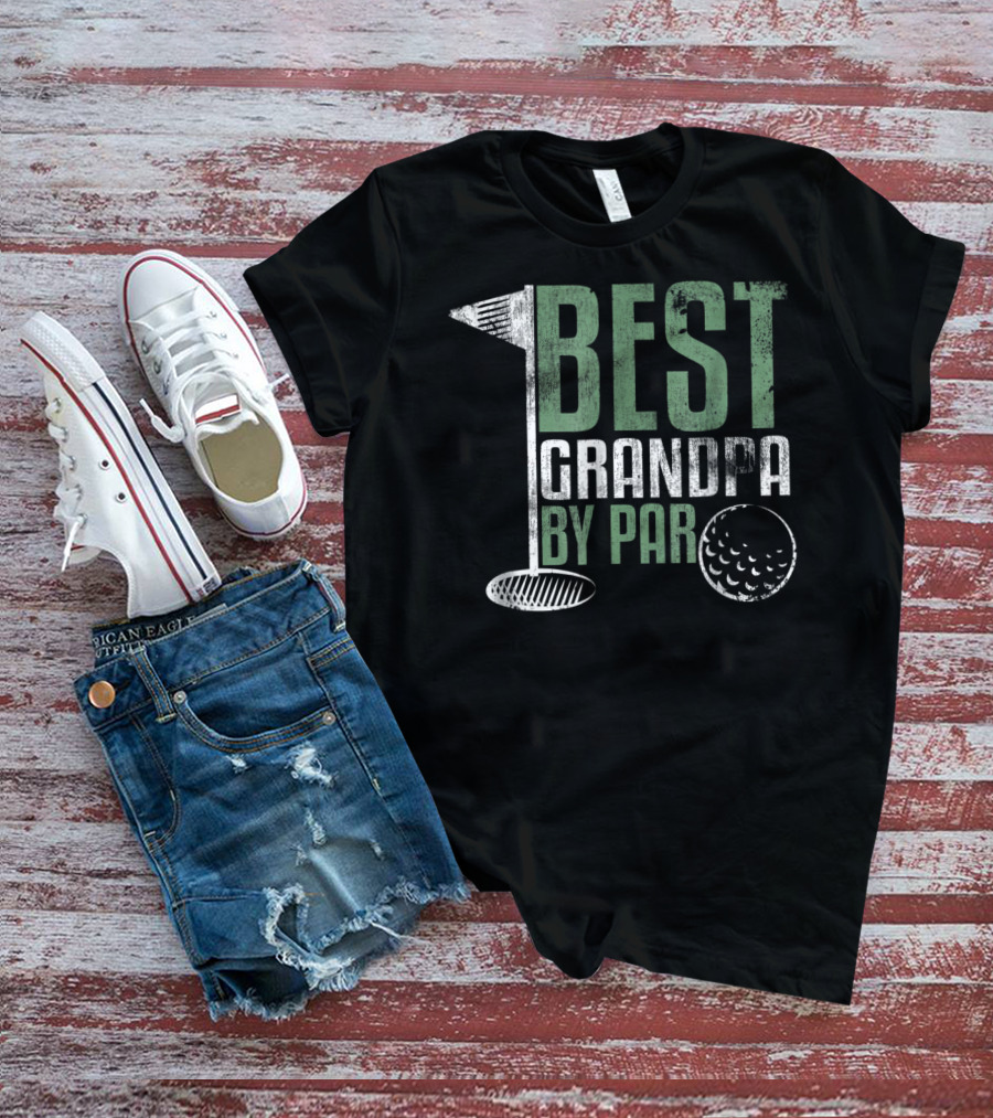 Best Grandpa By Par Father's Day Golf T-Shirt