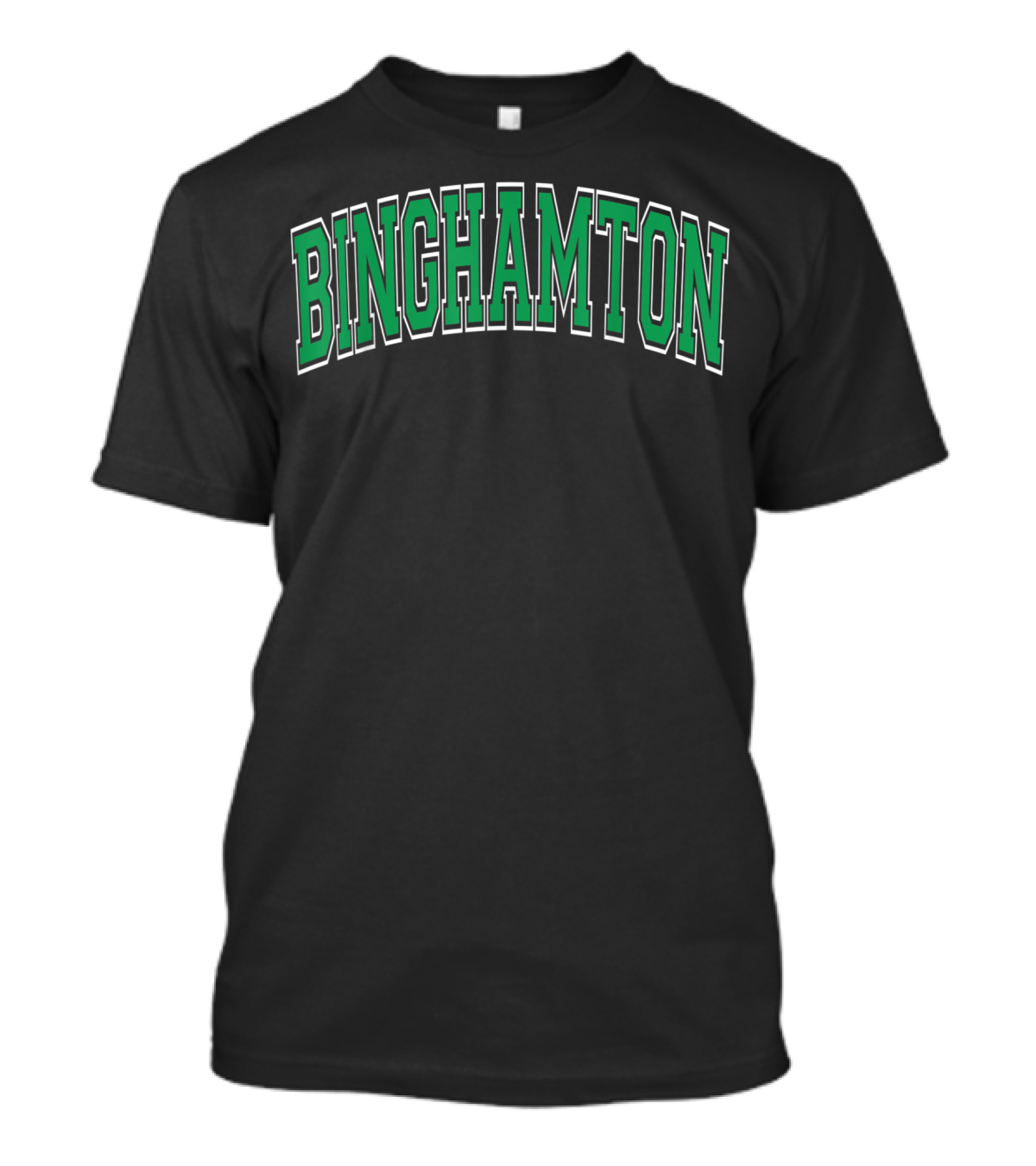 Binghamton Varsity Green Text Arch T-Shirt