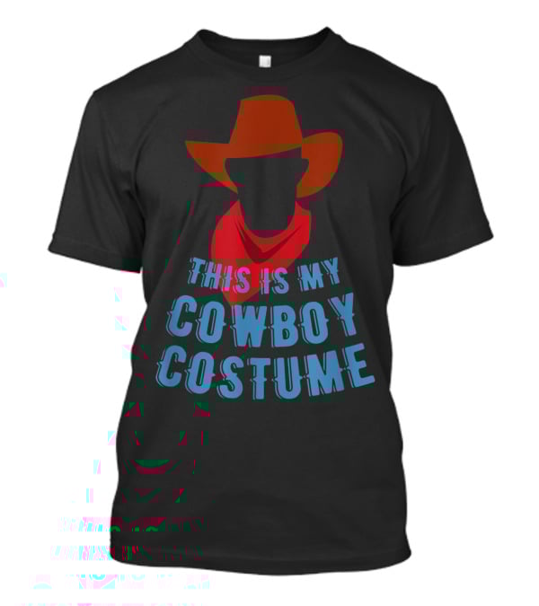 This Is My Cowboy Costume Funny Cowboy Hat Kids Western T-Shirt