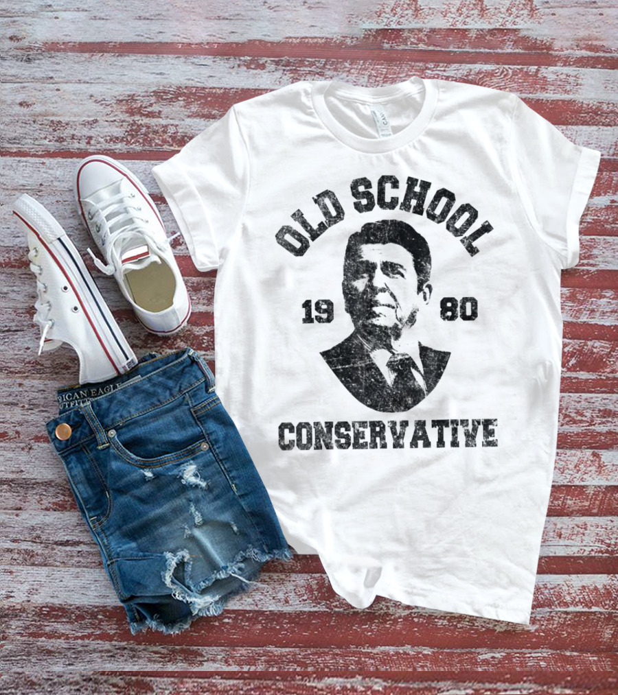 Old School Conservative 1980 Ronald T-Shirt