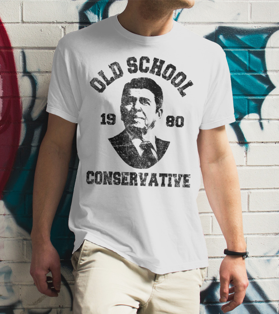 Old School Conservative 1980 Ronald T-Shirt