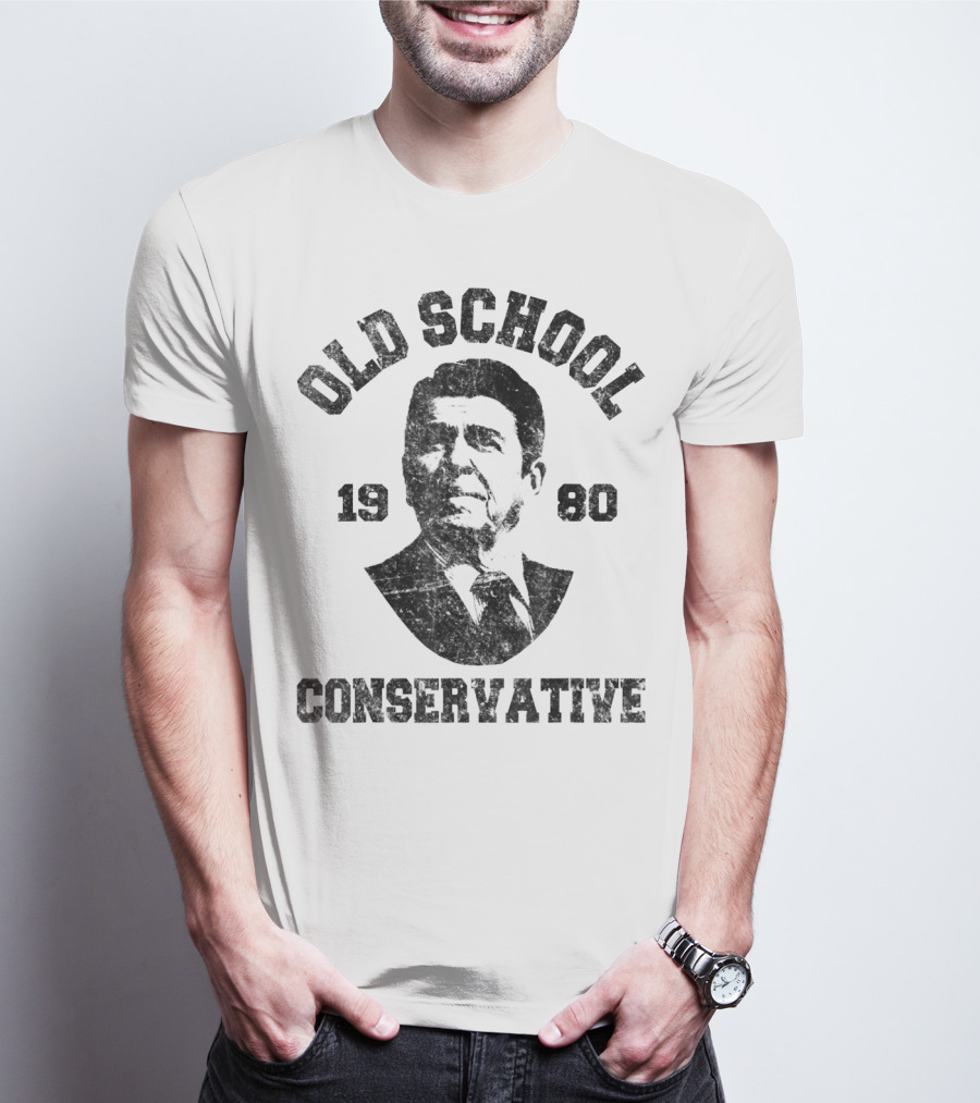 Old School Conservative 1980 Ronald T-Shirt