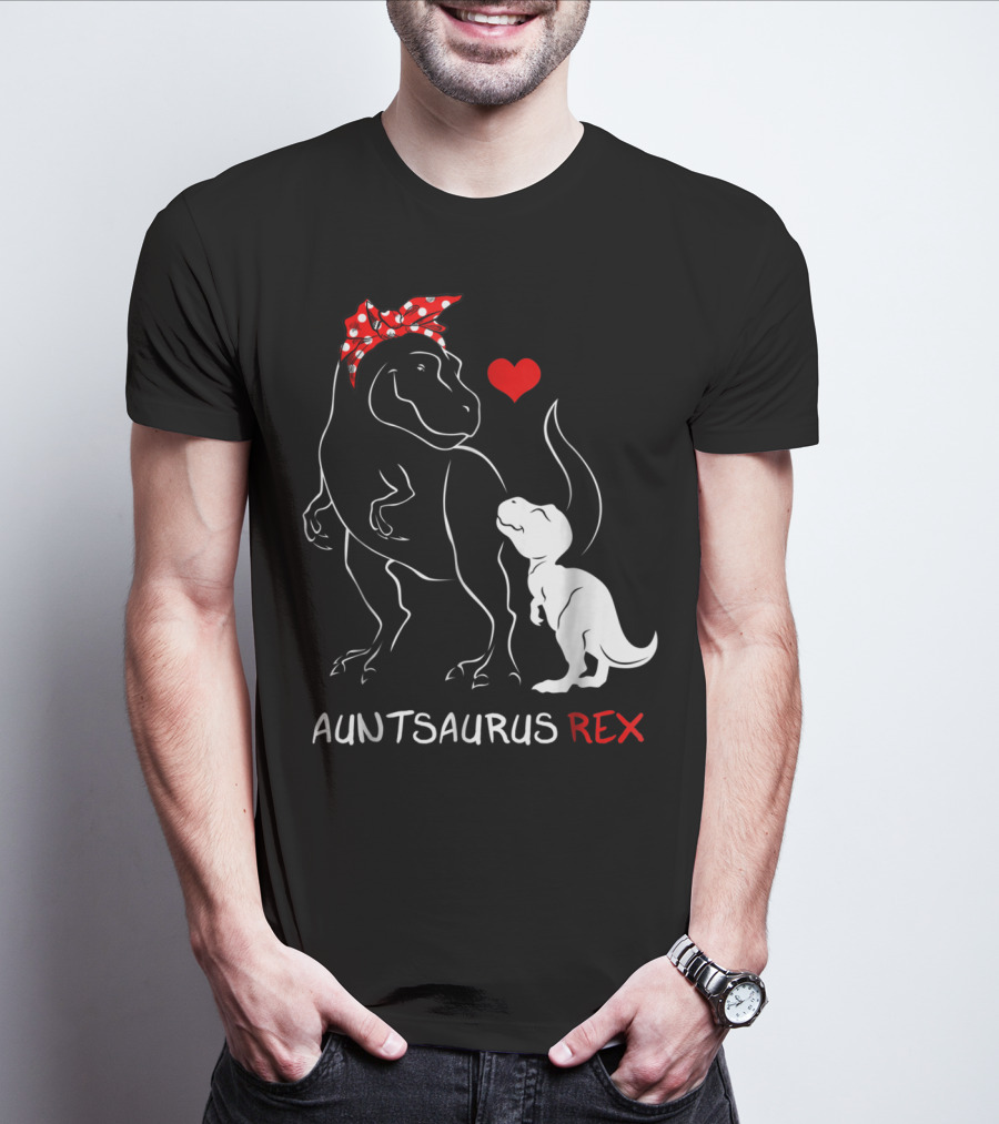 Auntsaurus Rex Dinosaur Family Love T-Shirt