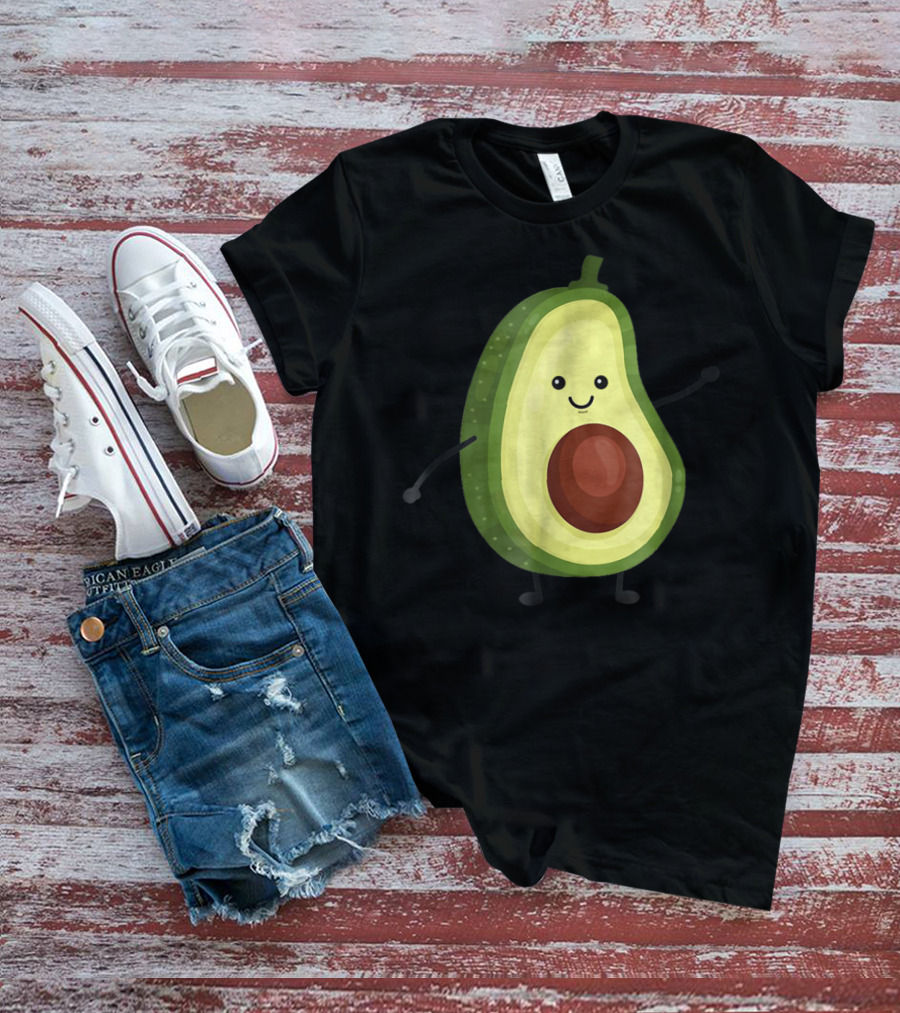 Smiling Avocado Best For Vegans Diet T-Shirt