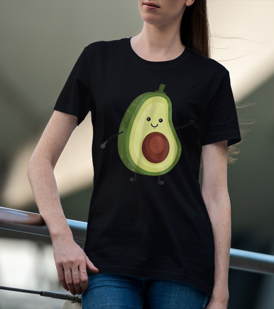 Smiling Avocado Best For Vegans Diet T-Shirt
