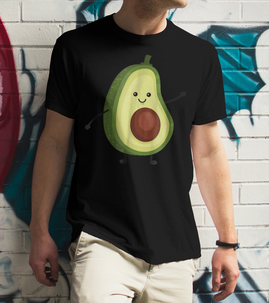 Smiling Avocado Best For Vegans Diet T-Shirt