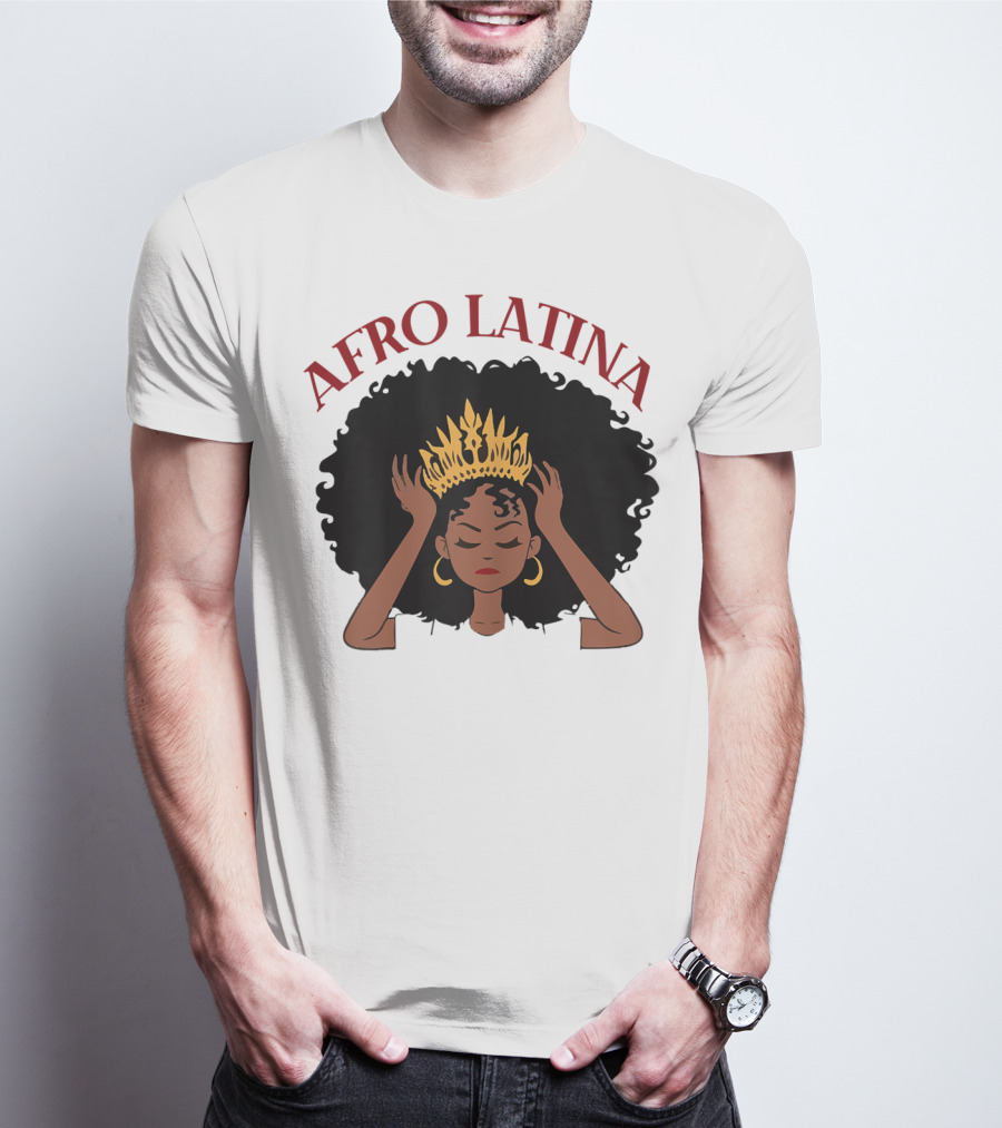 Afro Latina Black Women History Month Crown T-Shirt