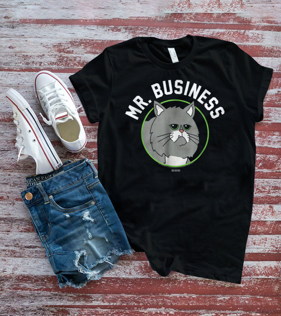 Bob's Burgers Mr Business Cat Cartoon Character T-Shirt