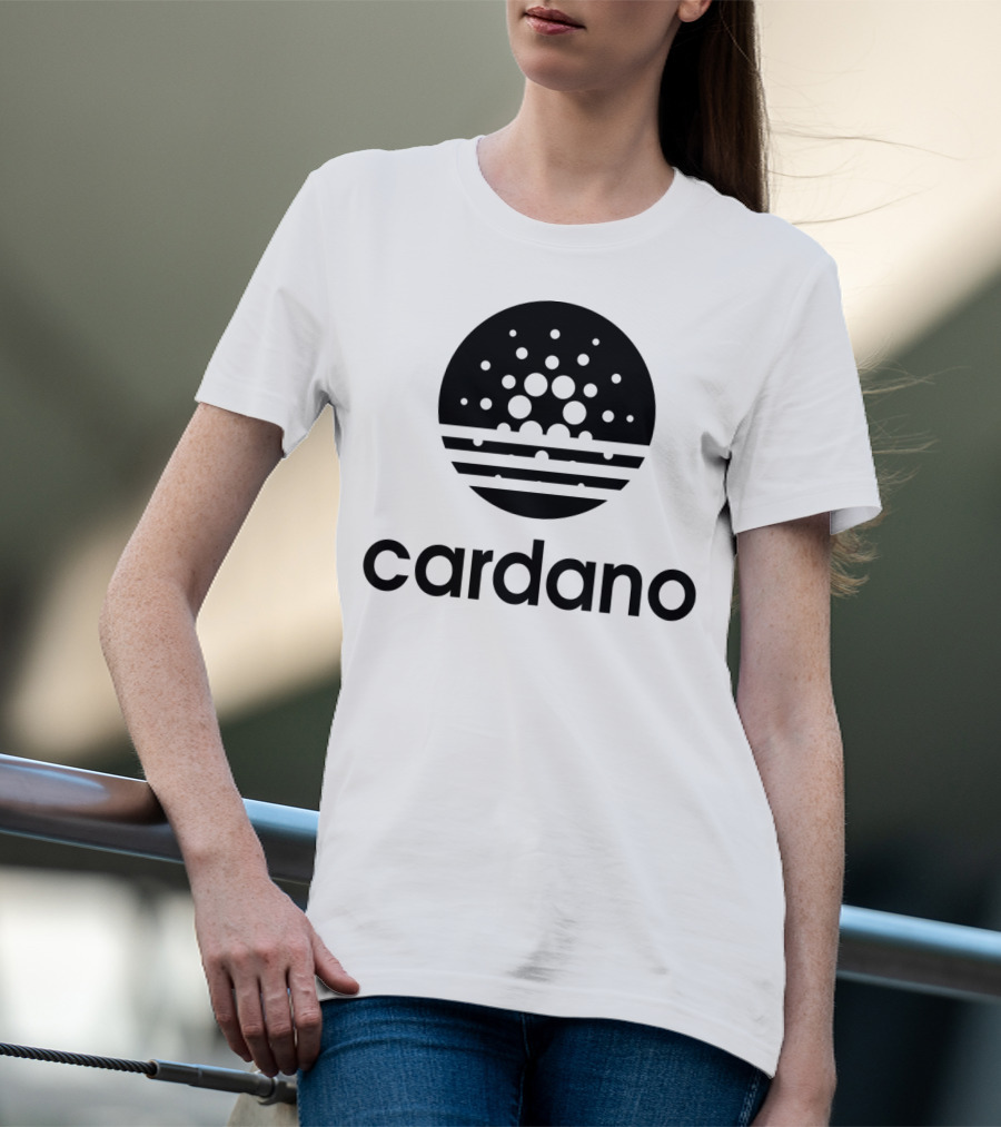 Cardano ADA Cryptocurrency Blockchain Symbol Black T-Shirt
