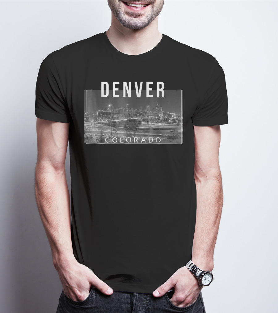 Denver Colorado Skyline Mile High Rocky Mountains T-Shirt