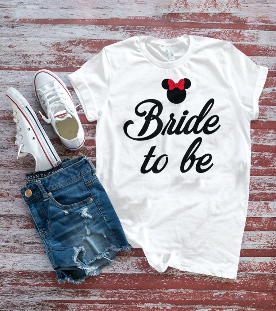 Disney Minnie Bride To Be Bridal T-Shirt