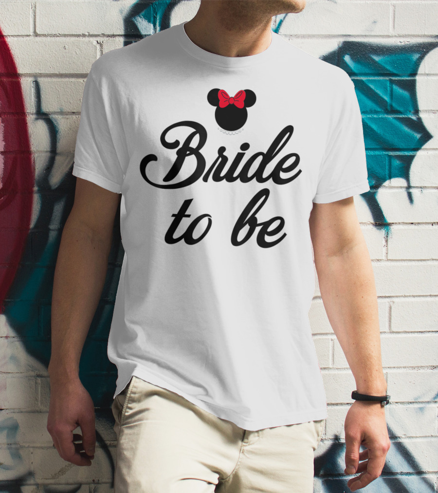 Disney Minnie Bride To Be Bridal T-Shirt