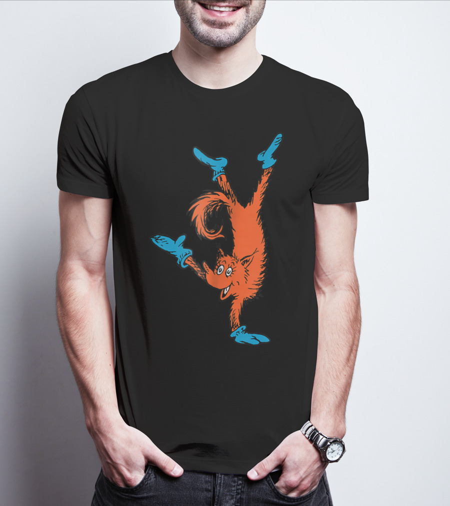 Dr Seuss Fox In Socks Performing Handstand T-Shirt