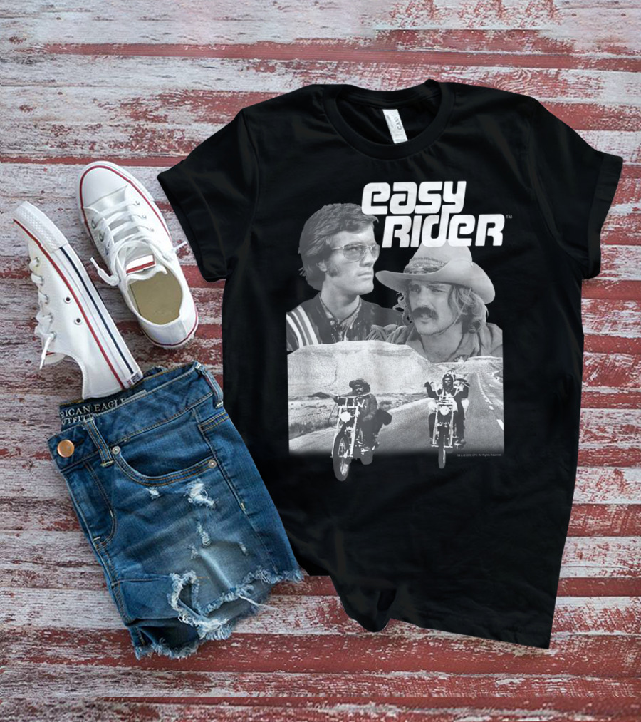 Easy Rider Fonda Hopper Motorcycles Road Adventure T-Shirt