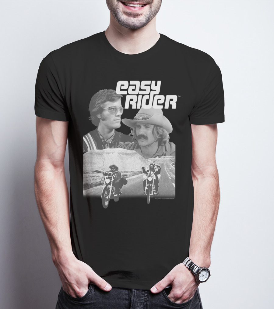 Easy Rider Fonda Hopper Motorcycles Road Adventure T-Shirt