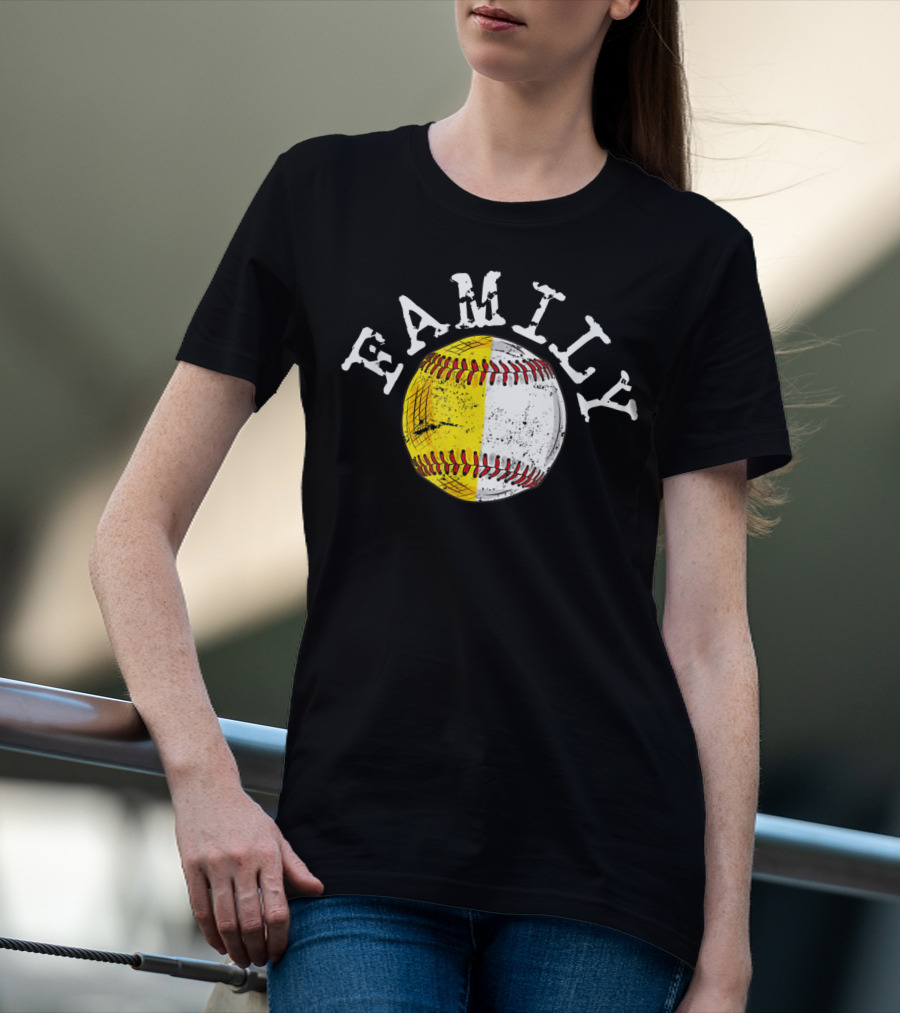 Family Funny Baseball Softball T-Shirt