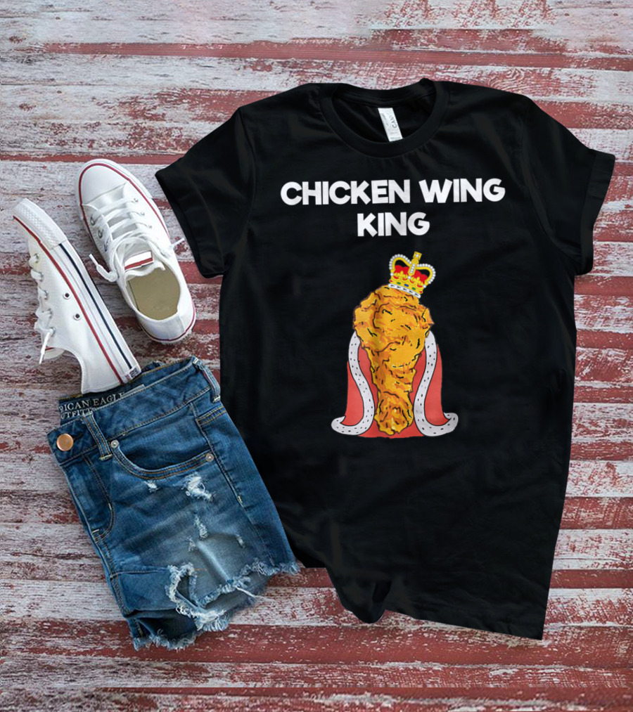 Chicken Wing King Royalty Humor T-Shirt