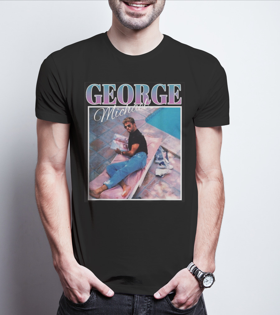 GEORGE Michael Poolside Style T-Shirt