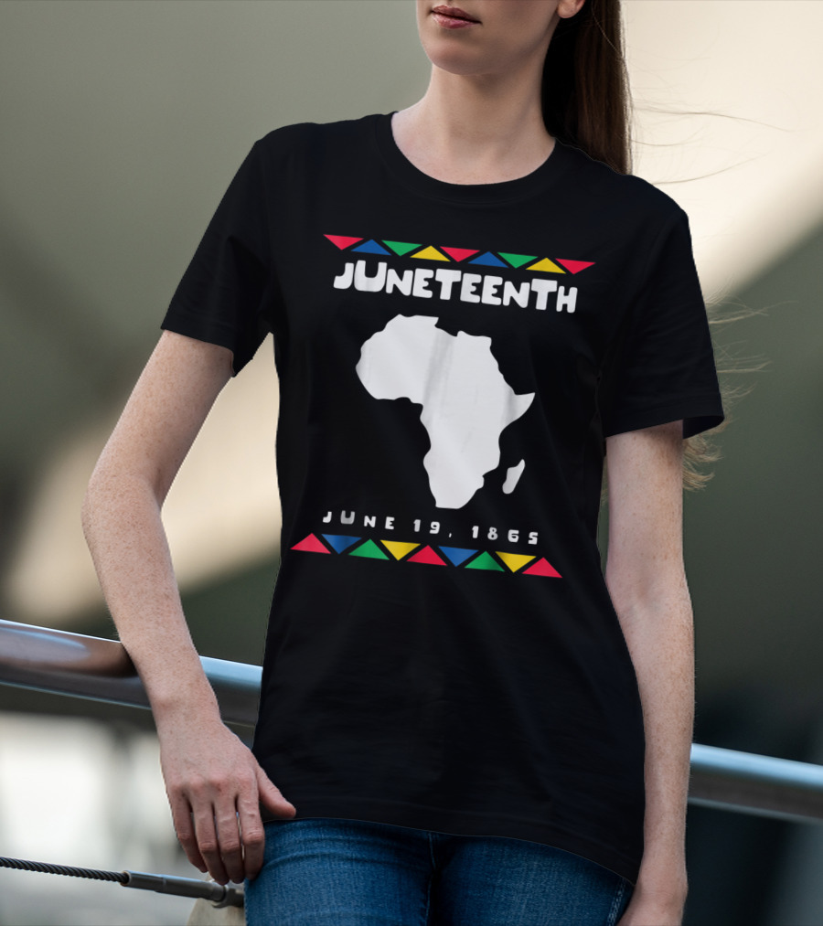Juneteenth June 19 1865 Africa Map Emancipation Day T-Shirt