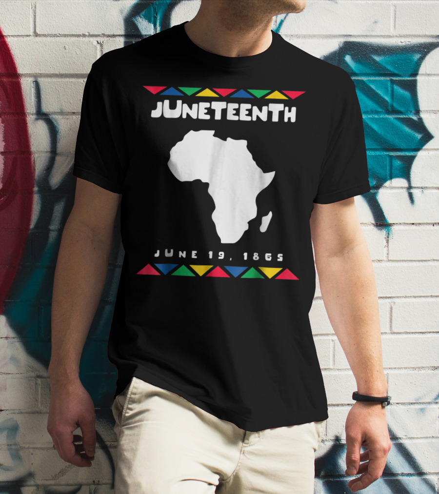 Juneteenth June 19 1865 Africa Map Emancipation Day T-Shirt