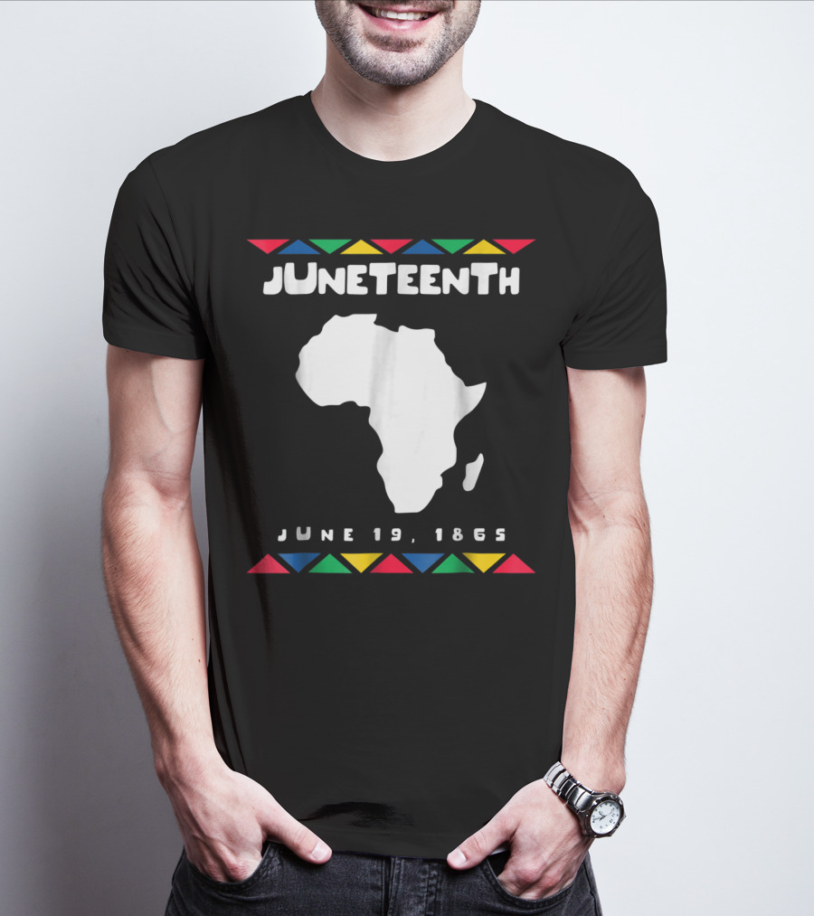 Juneteenth June 19 1865 Africa Map Emancipation Day T-Shirt