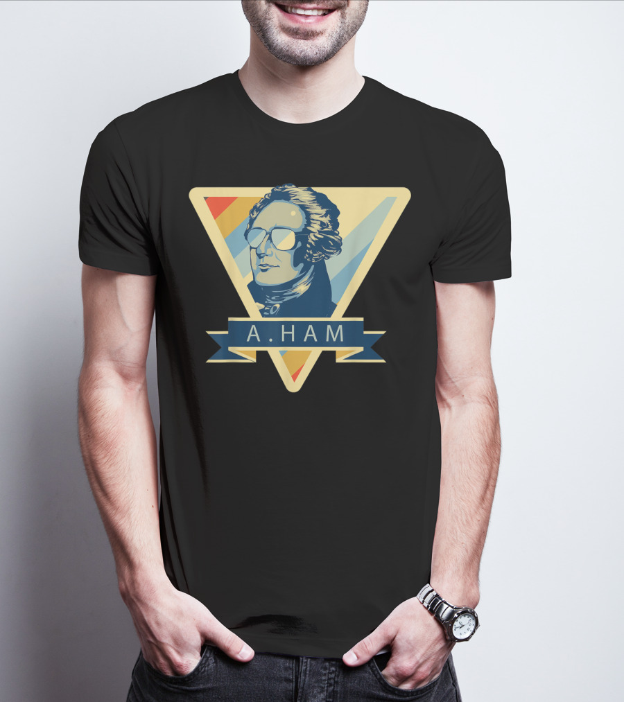 Alexander Hamilton A Ham Triangle Sunglasses Motif T-Shirt