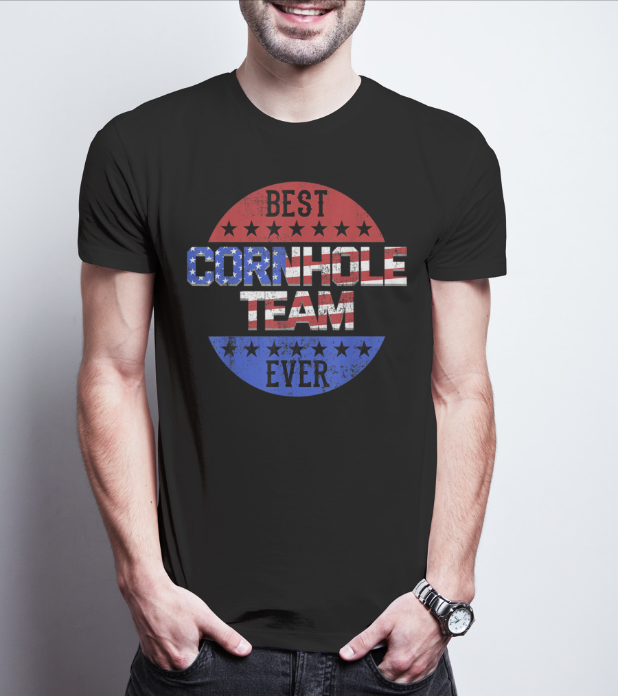 Best Cornhole Team Ever Bean Bag Toss Game T-Shirt