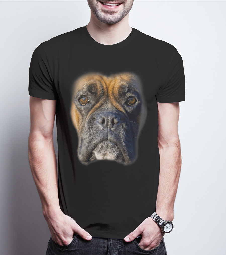 Animal Lover Boxer Face Funny Dog Lovers Tee For Pet Enthusiasts T-Shirt