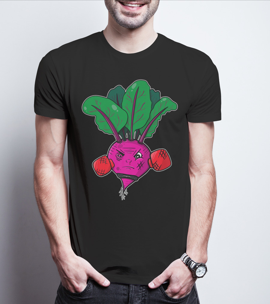 Beet Boxer Vegan Vegetable Empirical Dad Joke Pun T-Shirt