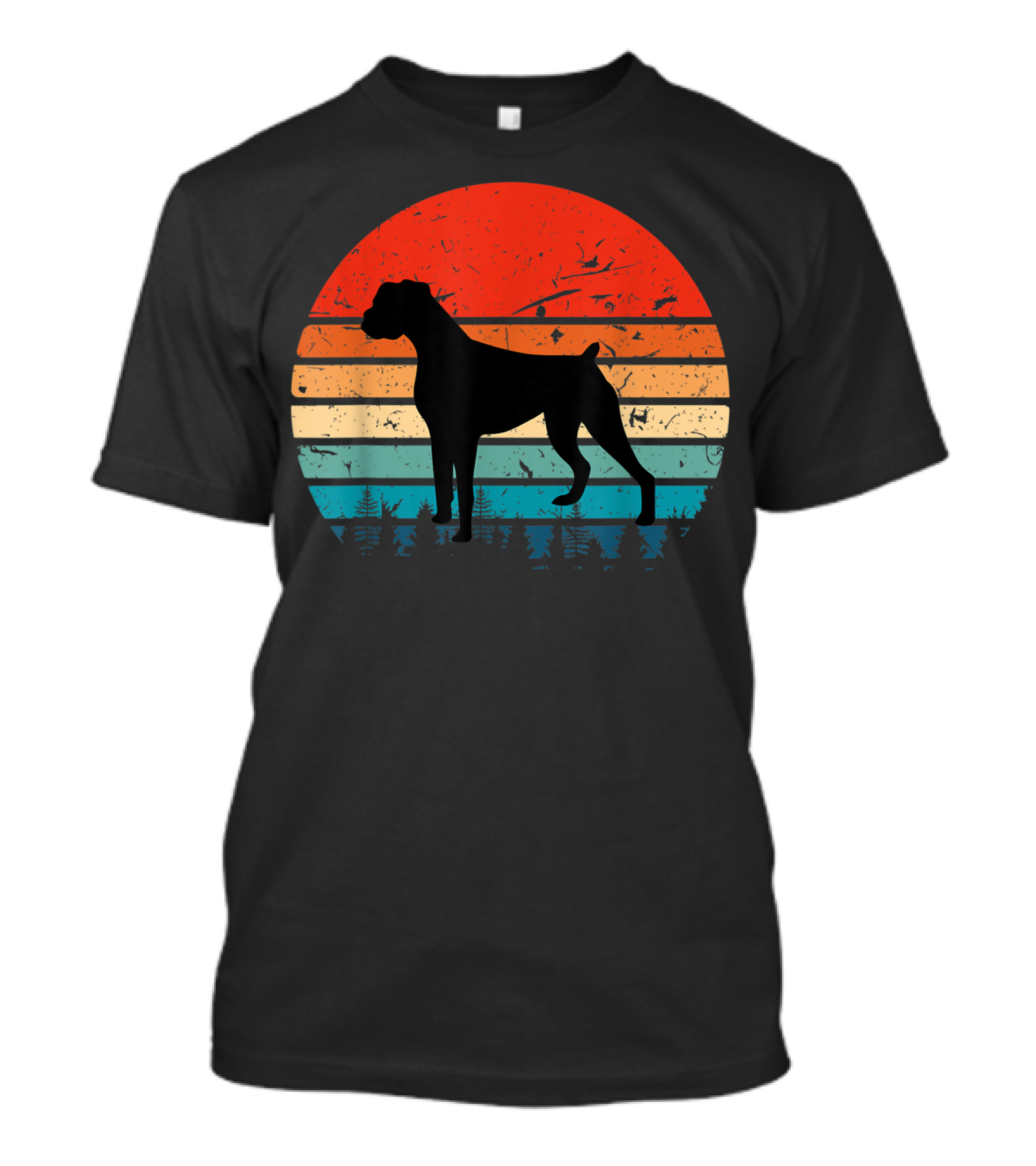 Vintage Boxer Retro Sunset T-Shirt
