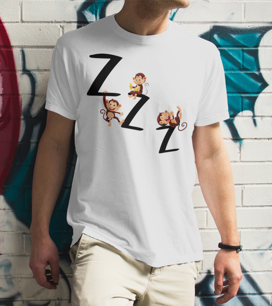 ZZZ Monkeys Trio Playful T-Shirt