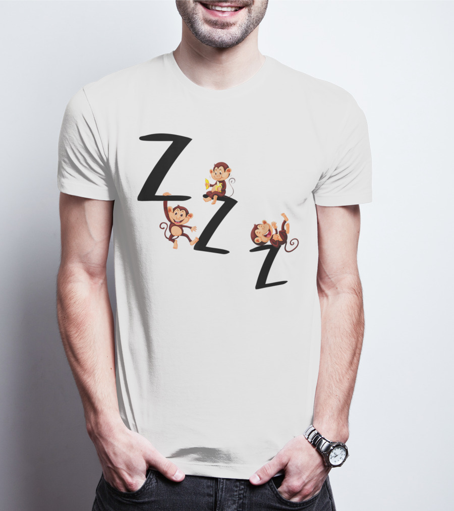 ZZZ Monkeys Trio Playful T-Shirt
