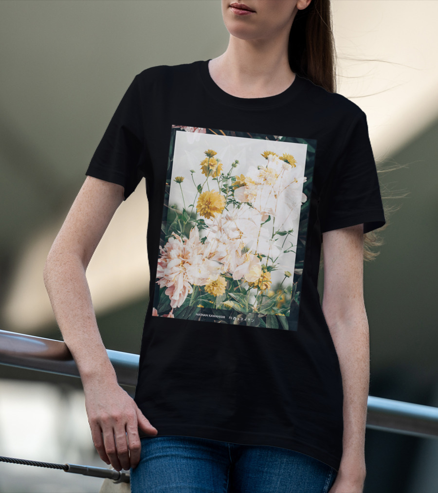Aesthetic Floral Nathan Kawanishi Streetwear Fashion Grap T-Shirt