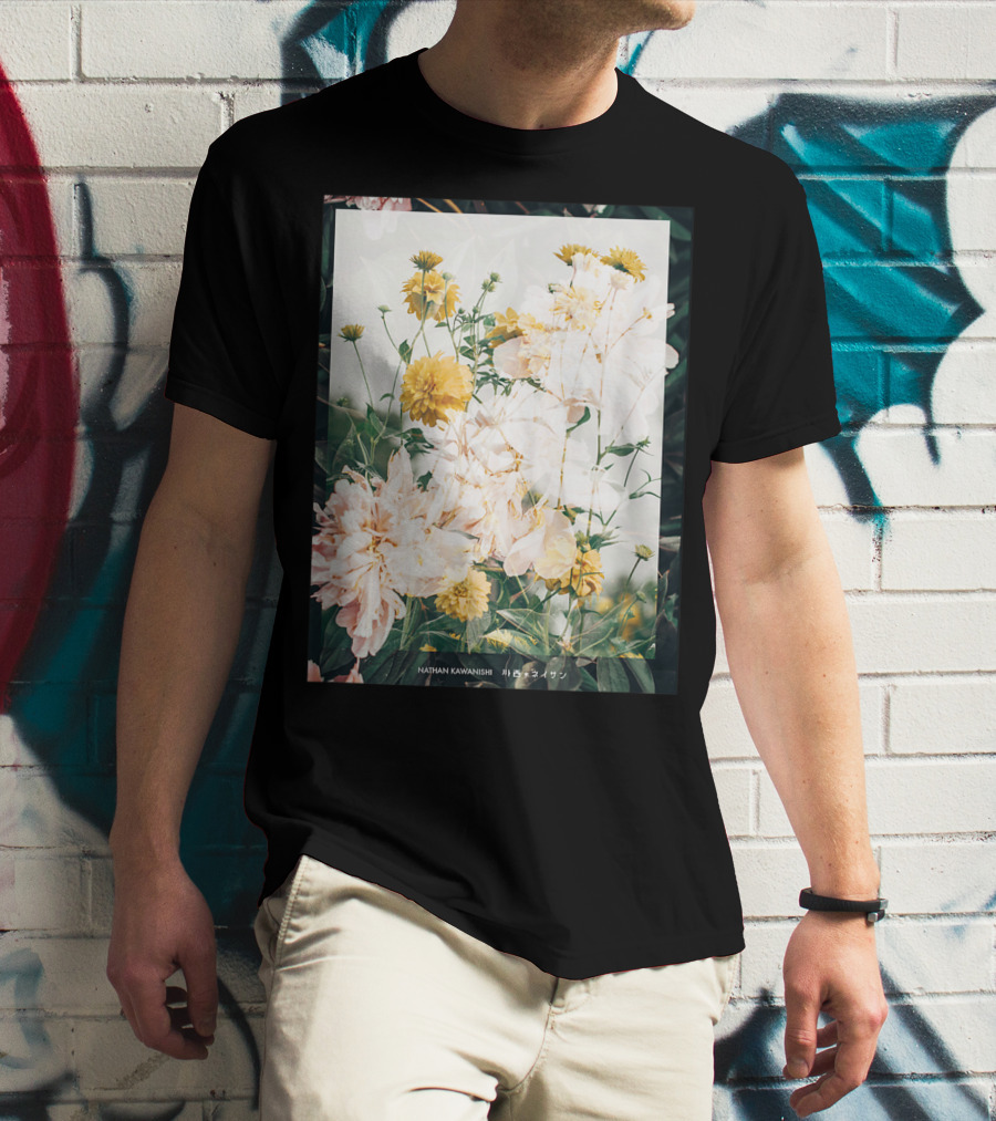 Aesthetic Floral Nathan Kawanishi Streetwear Fashion Grap T-Shirt