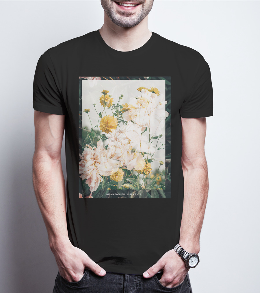 Aesthetic Floral Nathan Kawanishi Streetwear Fashion Grap T-Shirt