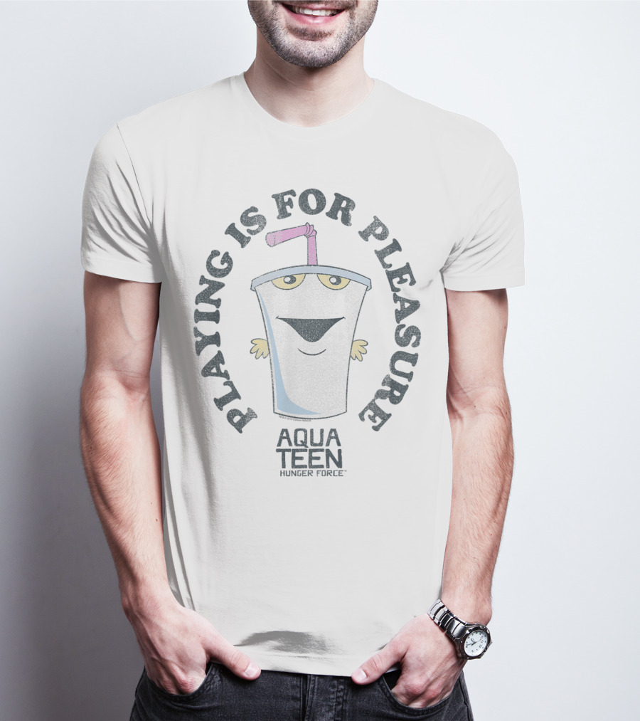 Aqua Teen Hunger Force Playing Is For Pleasure Milkshake Character T-Shirt