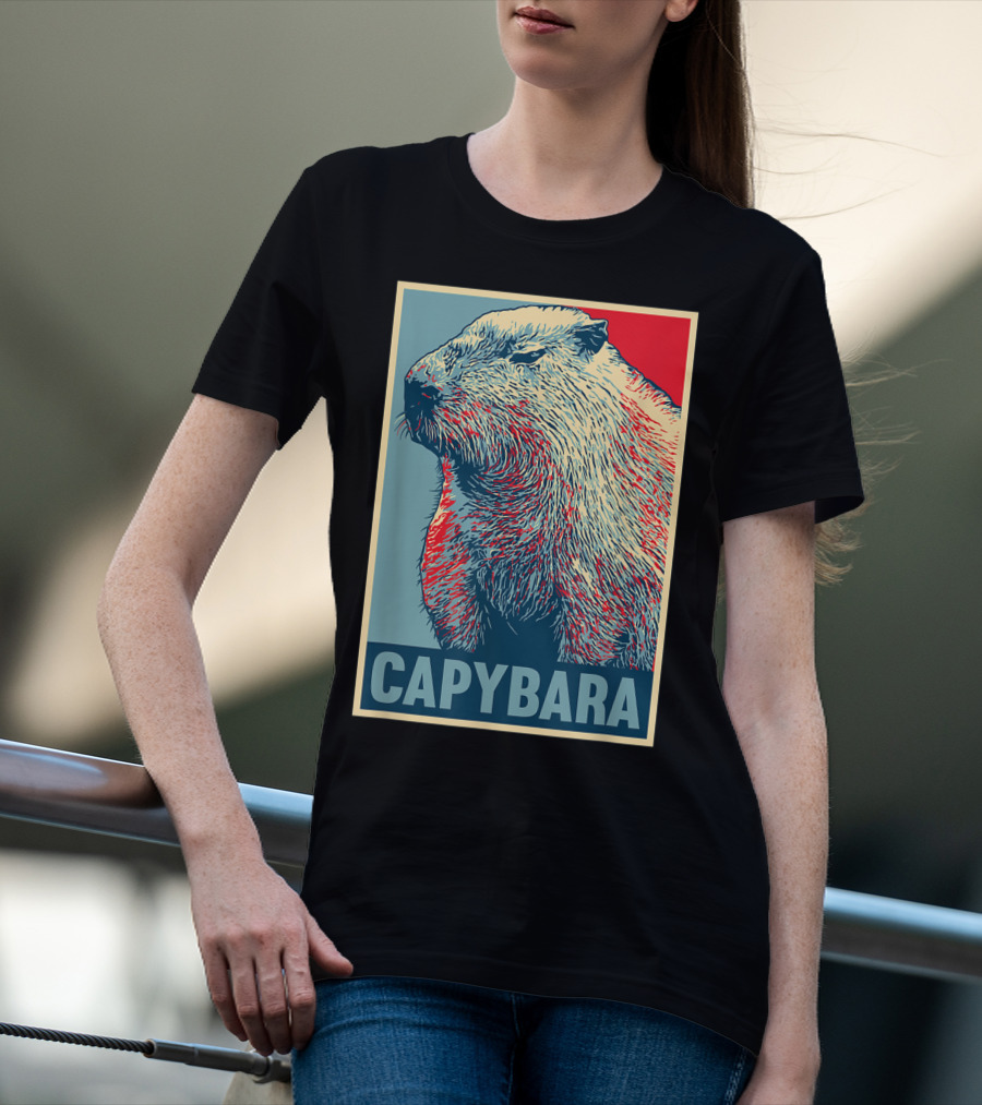 Capybara Funny Vegan Animal Lovers T-Shirt