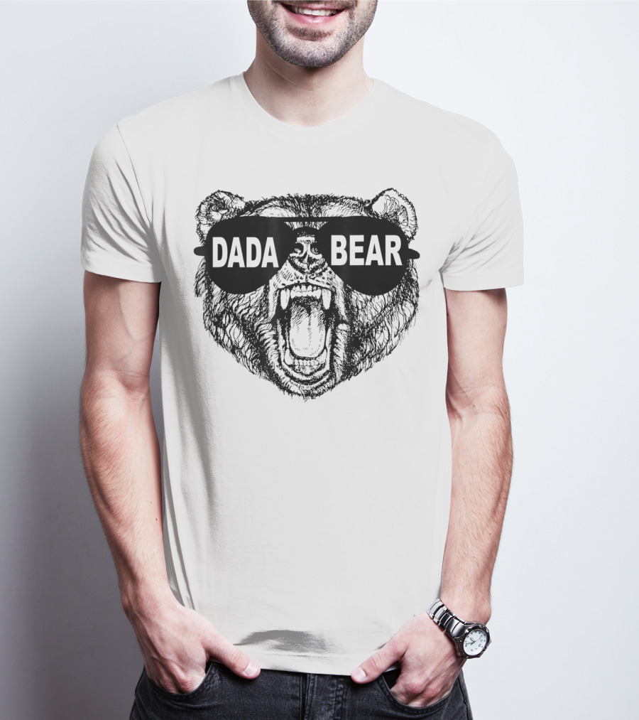 Dada Bear Sunglasses Roaring Bear T-Shirt