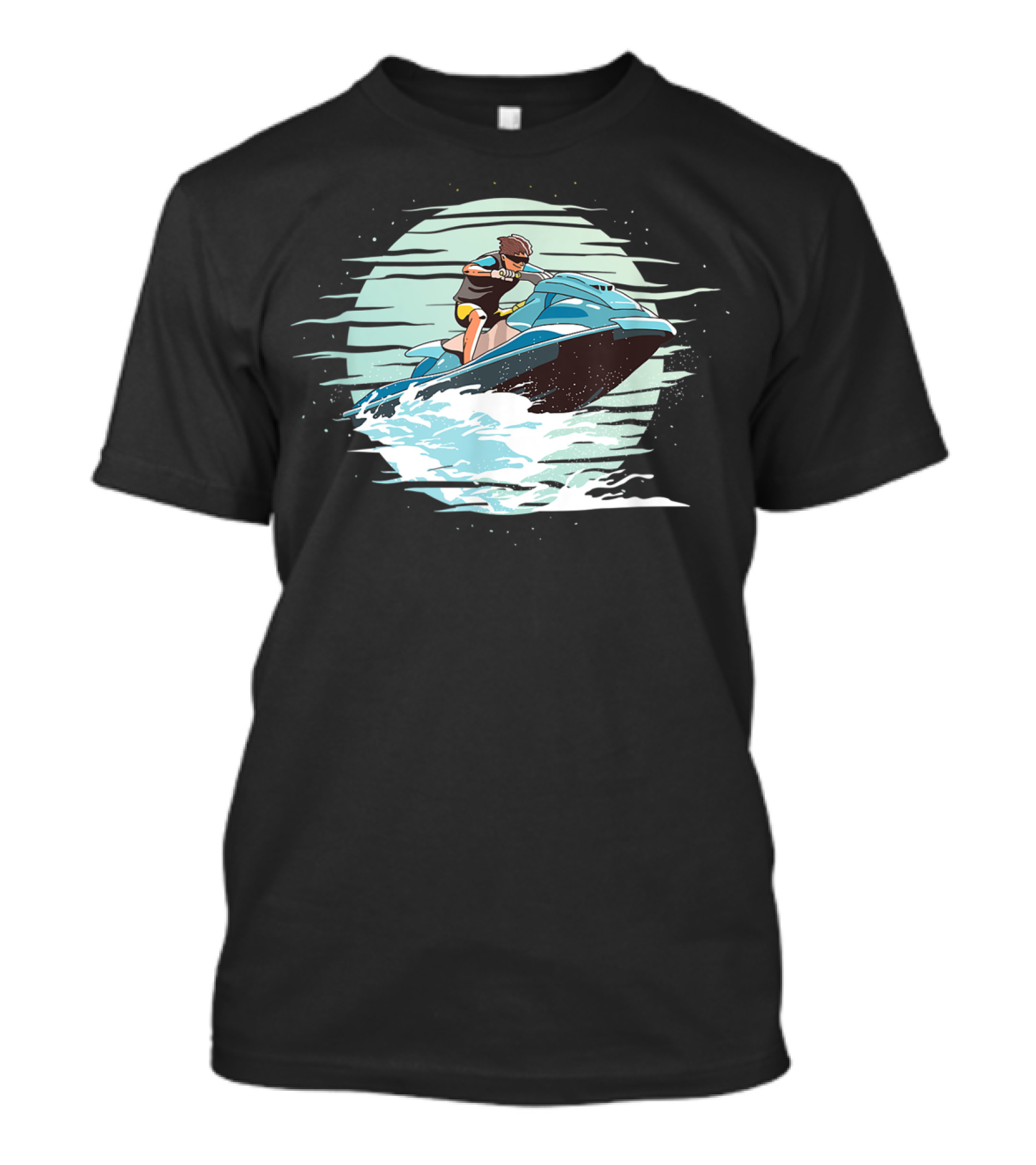 Jet Ski Adventure Cool Waves Jet Skier Riding T-Shirt