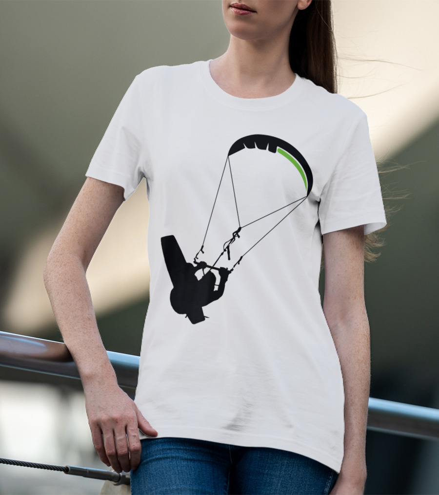 Cool Kitesurfing I Kitesurf Silhouette Adventure T-Shirt