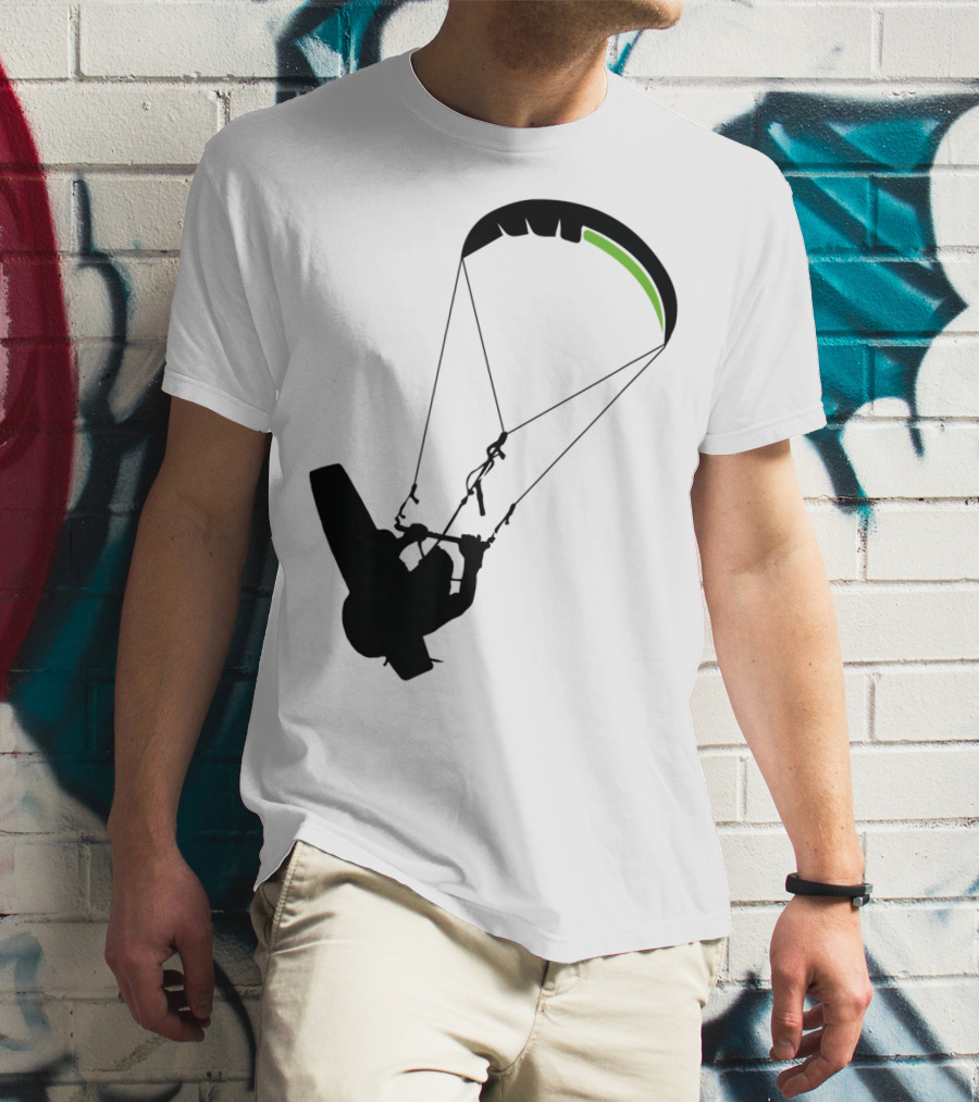 Cool Kitesurfing I Kitesurf Silhouette Adventure T-Shirt