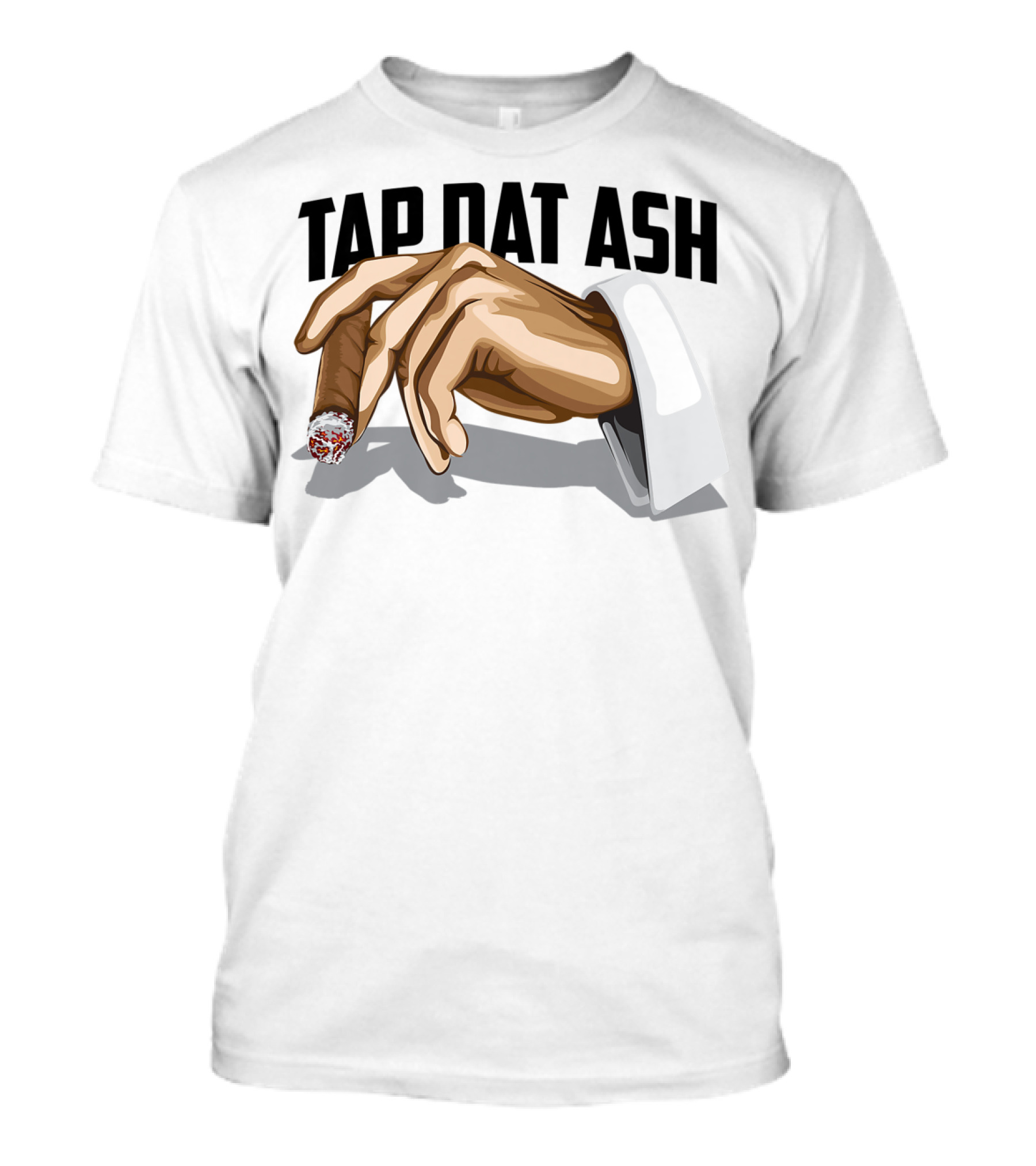 TAP DAT ASH Cigarette Hand Gesture Artful T-Shirt