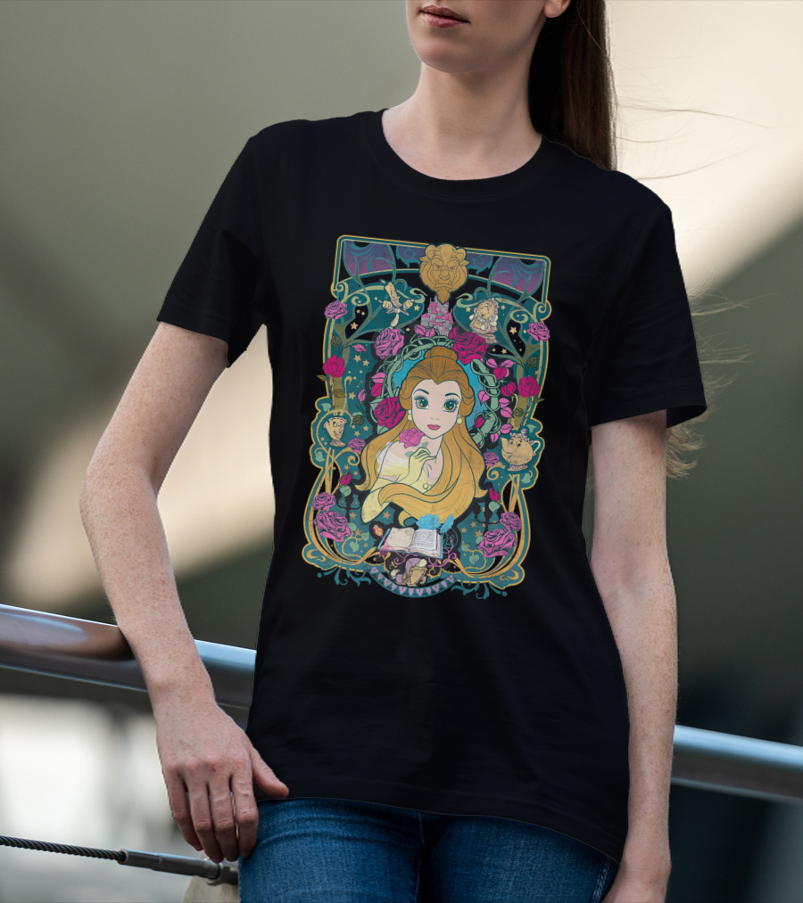 Belle Disney Beauty And The Beast Rose Enchantment T-Shirt