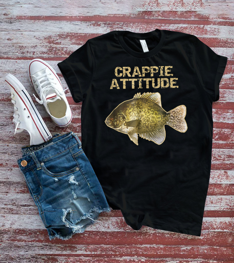 Crappie Attitude Crappie Fishing T-Shirt