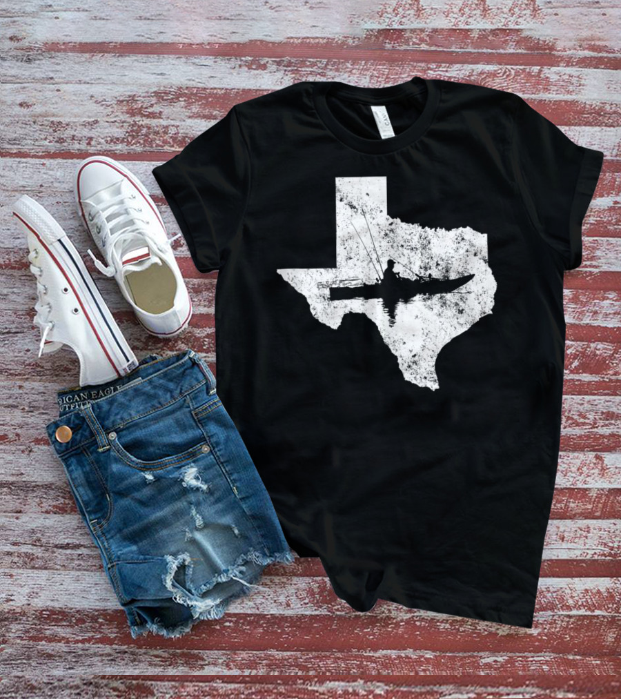 Kayak Fishing In Texas State T-Shirt