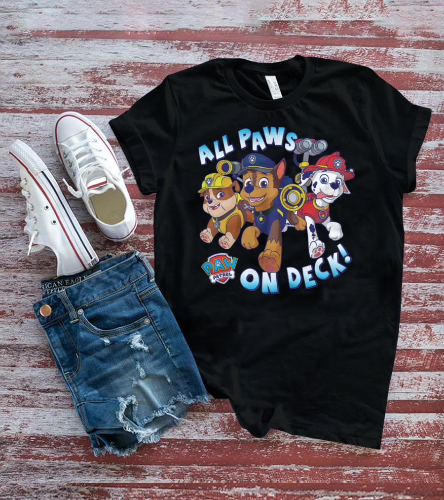Paw Patrol All Paws On Deck Kids Group T-Shirt