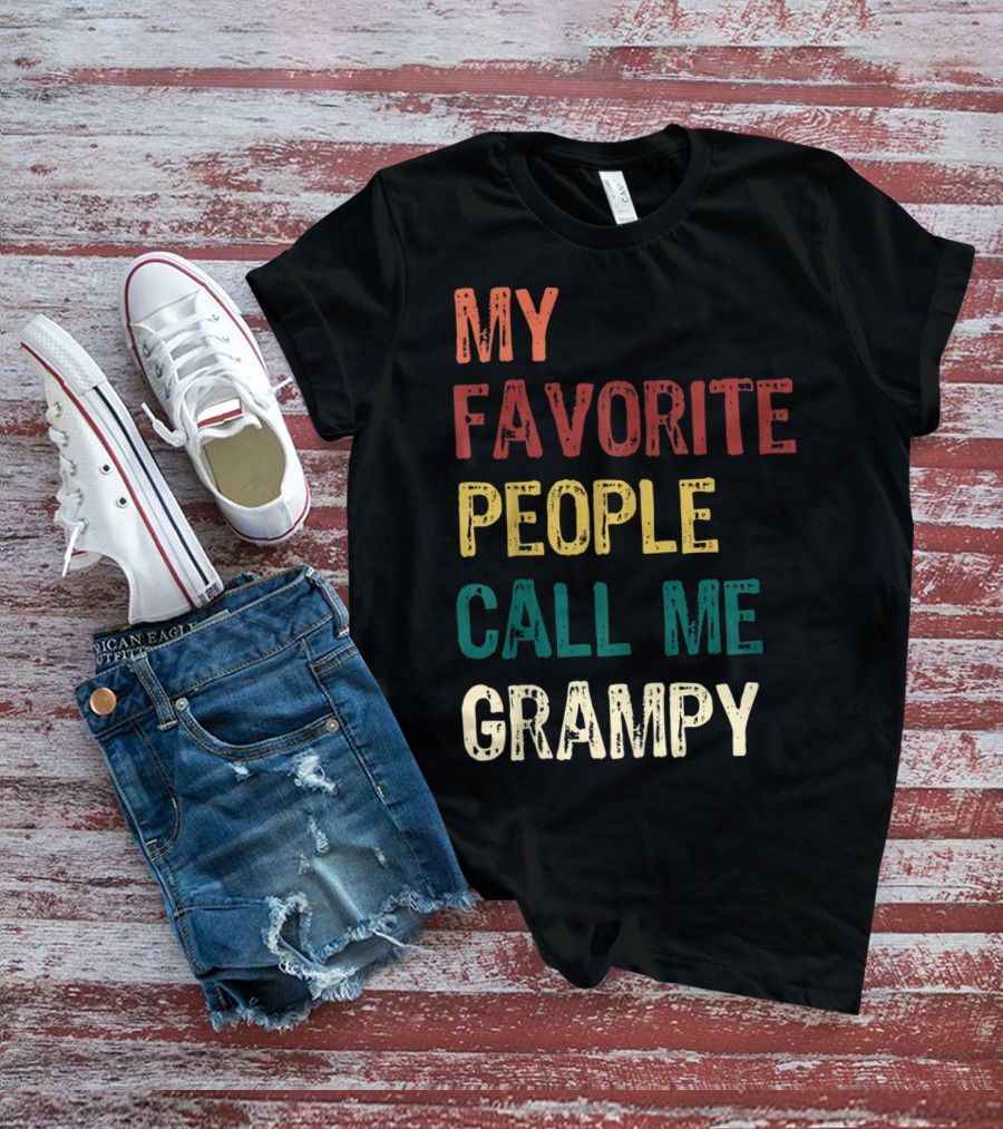 My Favorite People Call Me Grampy Vintage T-Shirt