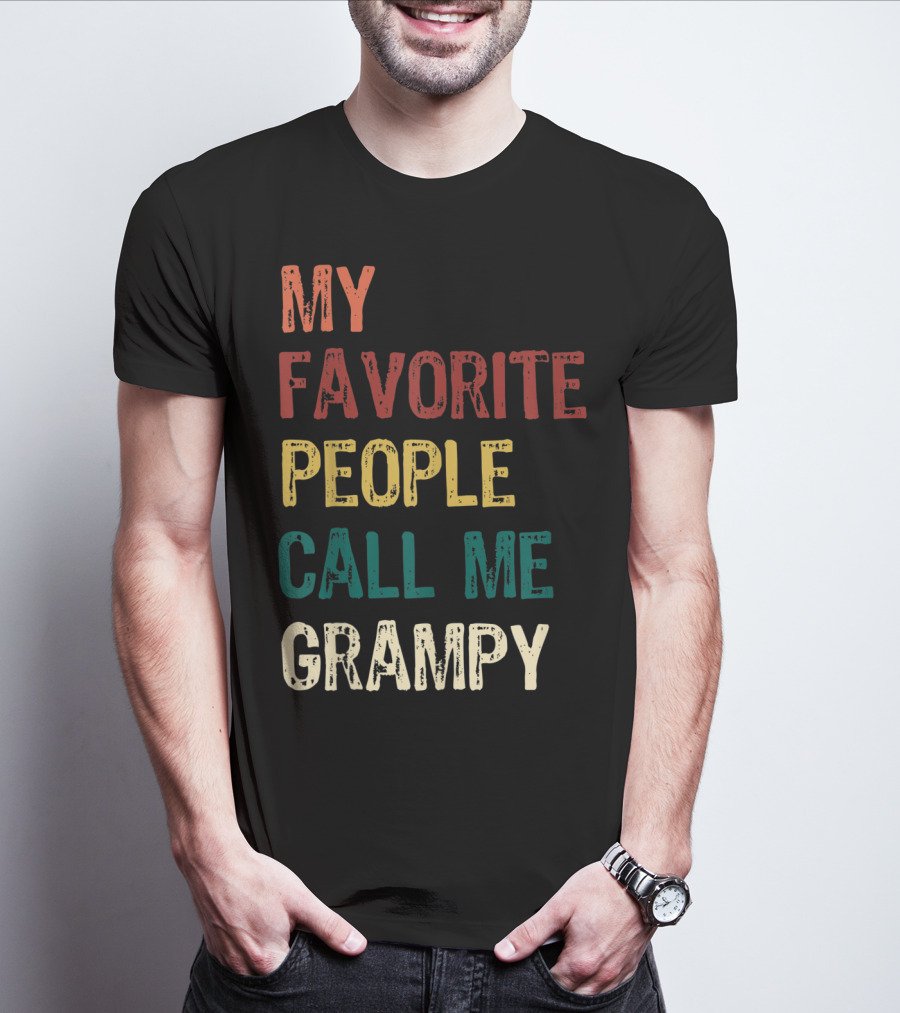 My Favorite People Call Me Grampy Vintage T-Shirt