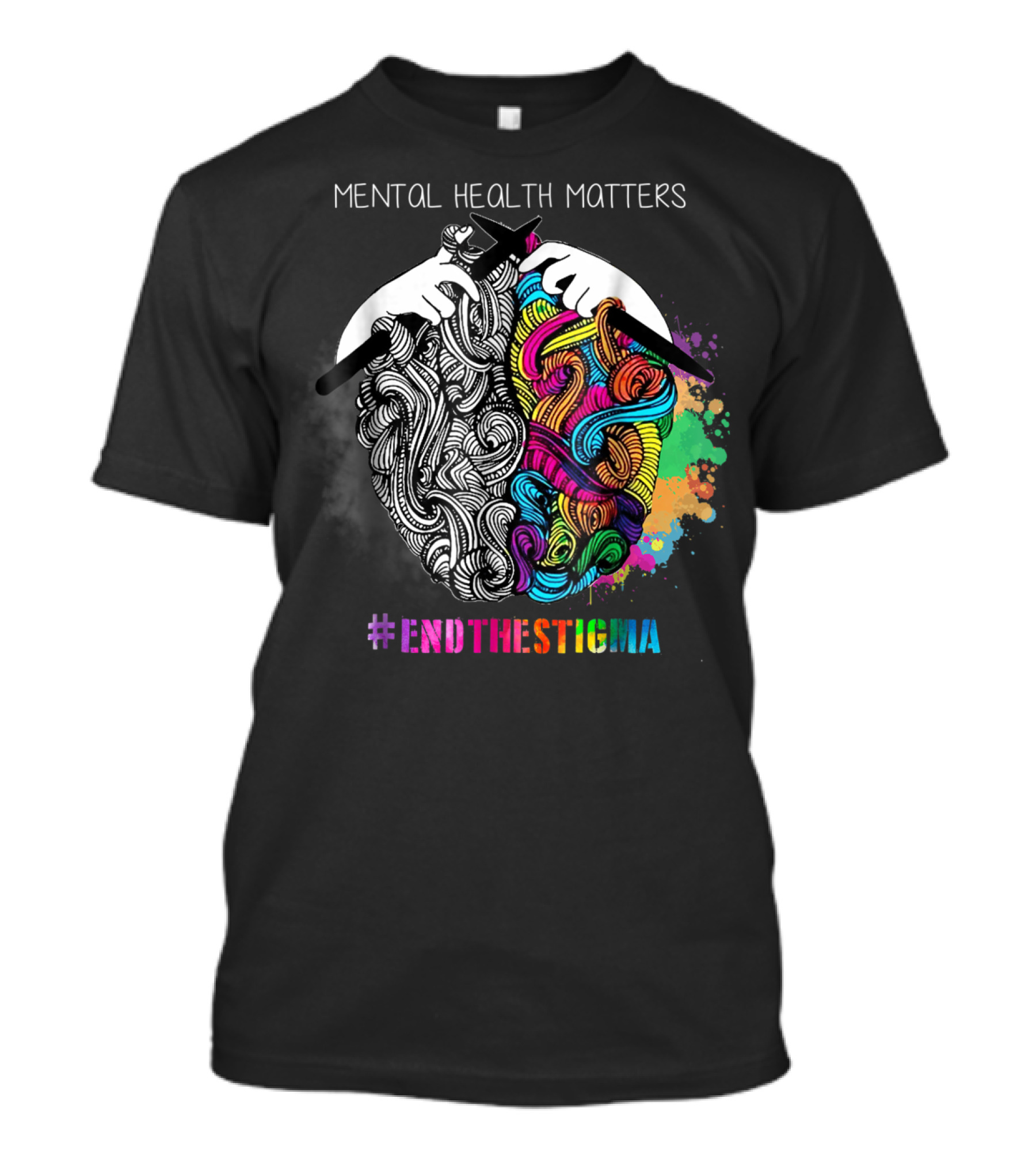 Mental Health Matters #EndTheStigma Awareness T-Shirt